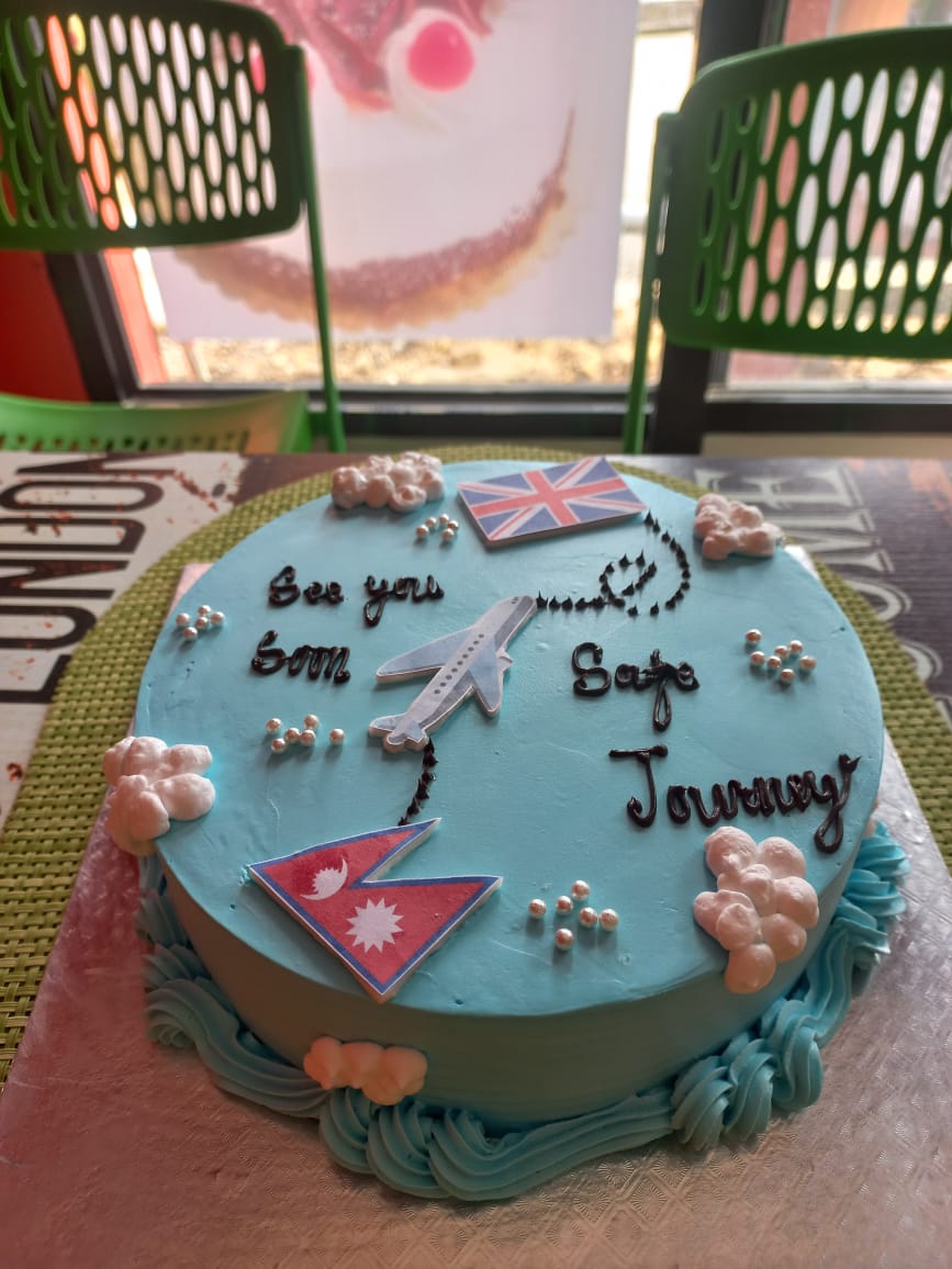 Safe Journey Cake | India To Singapore Journey Cake | Happy Journey Cake -  YouTube